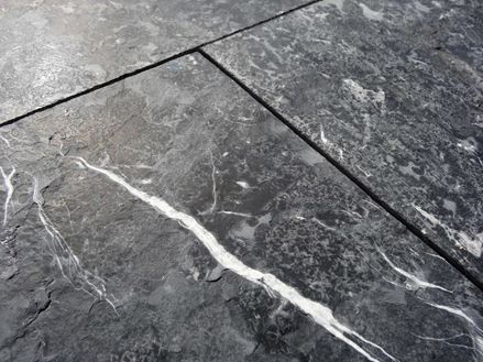 Blaustein-Platten Ocean Blue, Detailaufnahme Muster