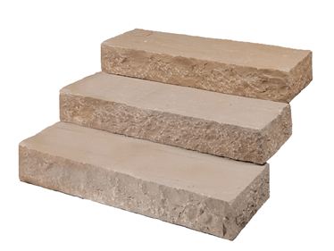 Blockstufen Sandstein Modak freigestellt