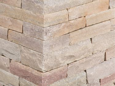 Mauersteine Quarzit Rio Dorado gelb Zuschnitt