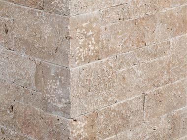Mauersteine Travertin Noce Rustic Zuschnitt