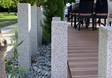 Palisaden Silver Classico mit Kies