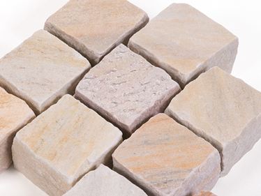 Pflastersteine Quarzit Rio Dorado Detail