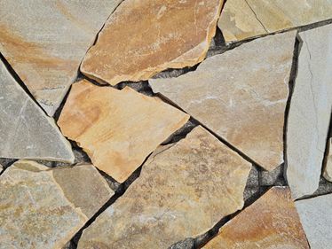 Polygonalplatten Quarzit Irish Gold