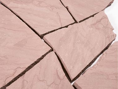 Polygonalplatten Sandstein Weser Sandstein Rot