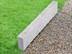 Granit Silver Classico Rasenkante mit Rasen und Kies