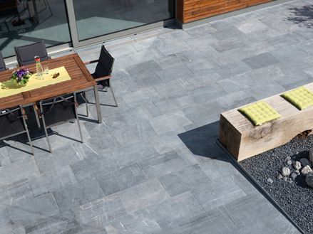 Vogelperspektive auf Blaustein Azur Terrasse