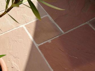 Sandstein-Platten Modak, Terrasse, Nahaufnahme