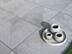 Hellgraue Feinsteinzeug Platten Alpine Grey mit Deko