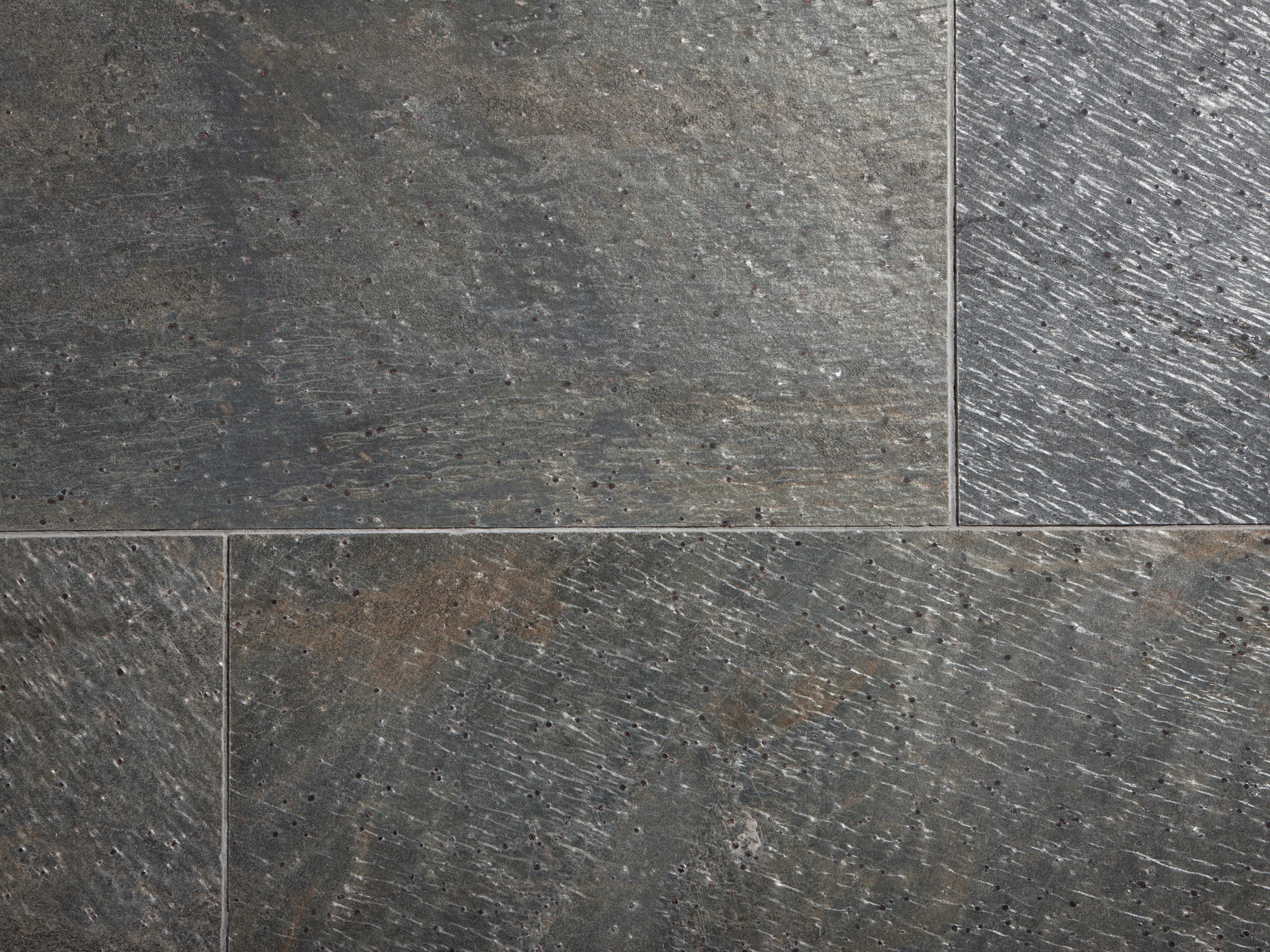 Quarzit-Fliesen Deoli Green, Nahaufnahme der Fugen