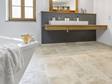 Fliesen Travertin Ivory-Cream Waschbecken im Bad