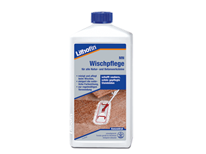 Eine Flasche Wischpflege für die Pflege von Fliesen