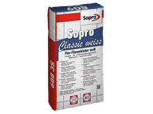 Ein Sack Flexkleber weiß