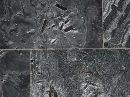 Quarzit-Fliesen Silver Grey, Nahaufnahme Fugen