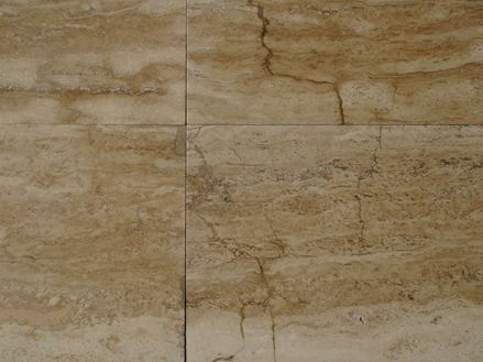 Travertin Fliesen Walnut poliert frontale Ansicht Sonderposten 01