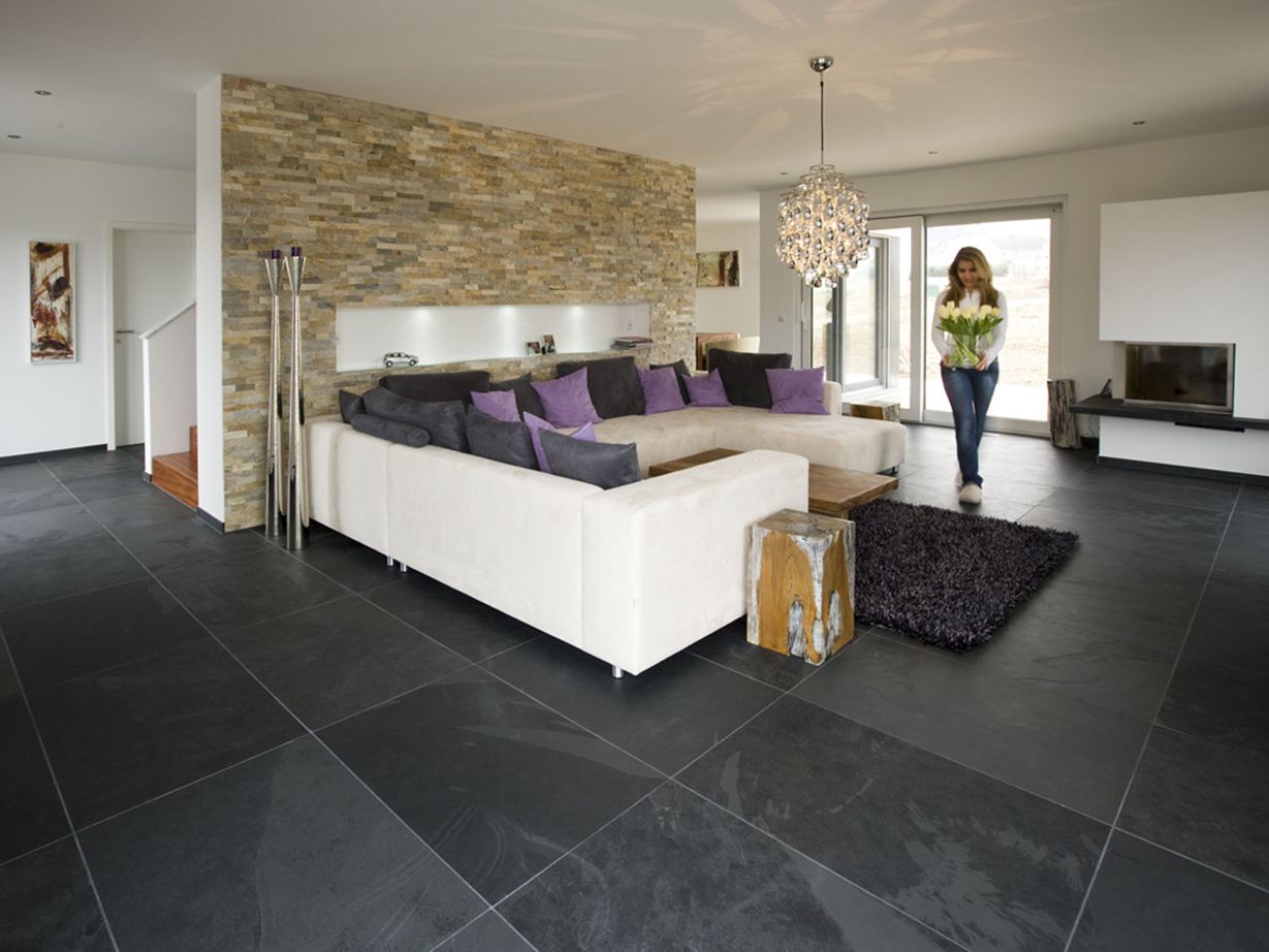 Mustang Schiefer-Fliesen Modernes Wohnen mit Naturstein