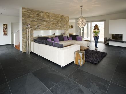 Mustang Schiefer-Fliesen Modernes Wohnen mit Naturstein