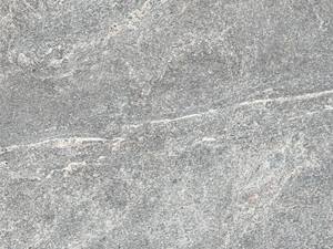 Moderner Look im edlen Gewand. Granitoptik-Fliesen Dolomit Silver mit weißen Maserungen in der Nahaufnahme