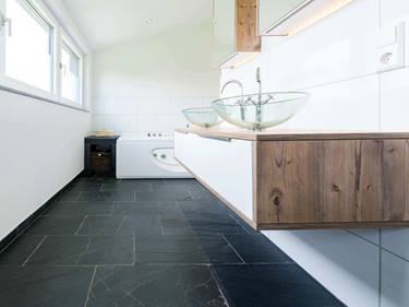 Schieferfliese Black Rustic Stonenaturelle Natursteinboden